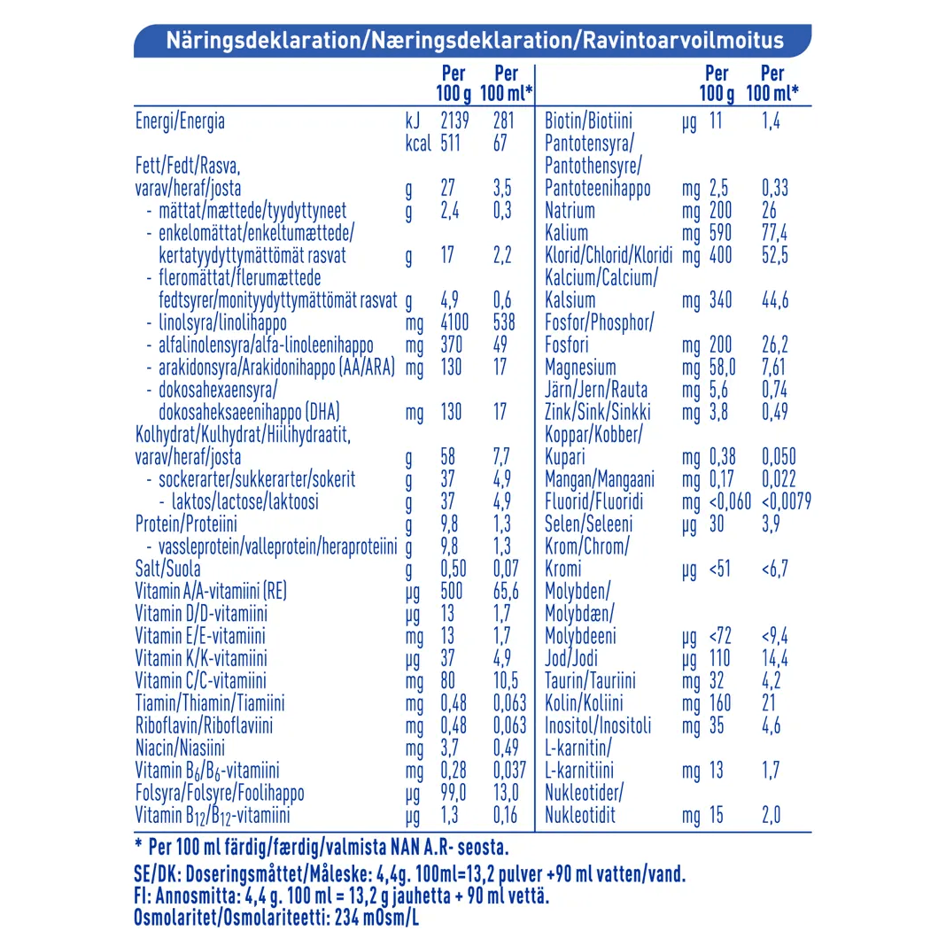 Nestlé NAN EXPERTPRO A.R. 800g, alkaen 0 kk