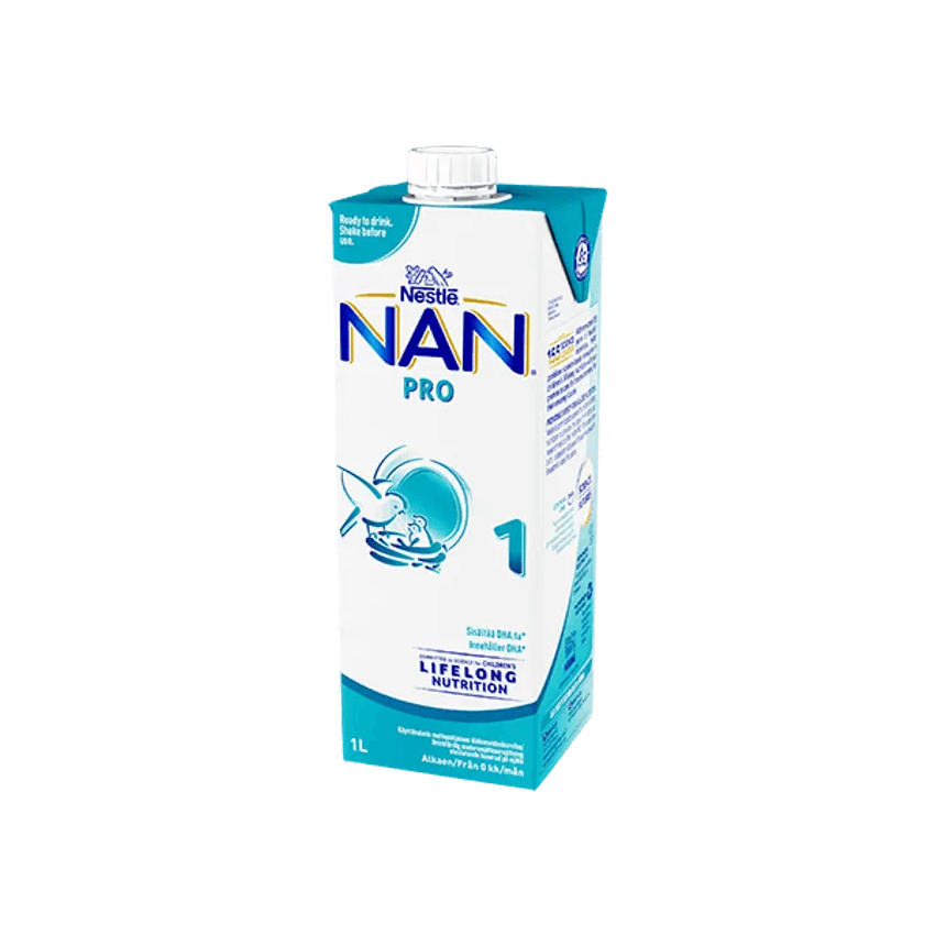 Nestlé NAN PRO 1, käyttövalmis äidinmaidonkorvike, 1000 ml, alkaen 0 kk