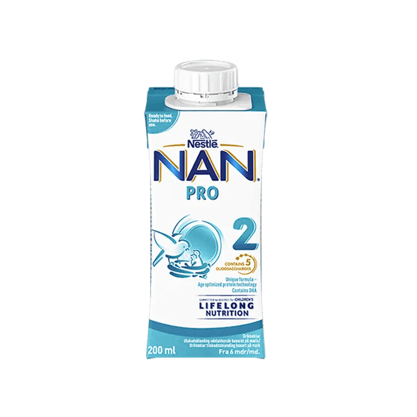 Nestlé NAN PRO 2, käyttövalmis vieroitusvalmiste, 200ml, alkaen 6 kk