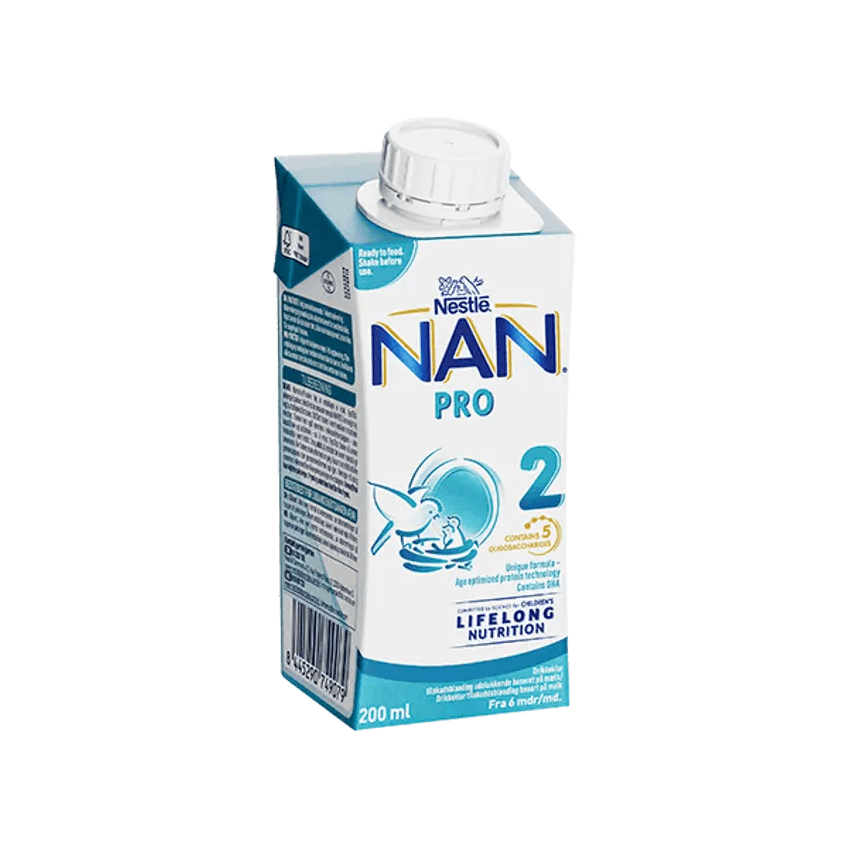 Nestlé NAN PRO 2, käyttövalmis vieroitusvalmiste, 200ml, alkaen 6 kk