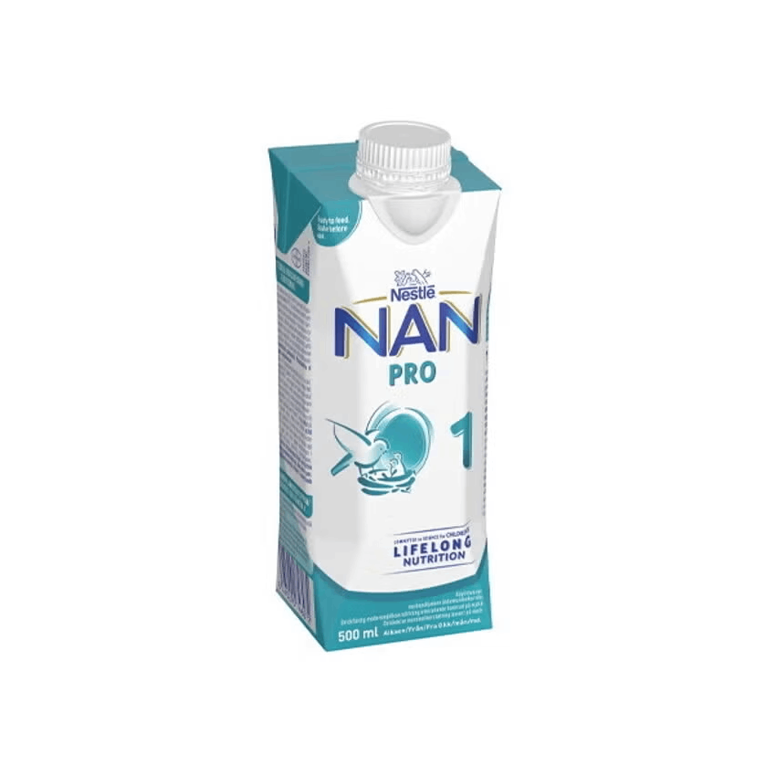 Nestlé NAN PRO 1, käyttövalmis äidinmaidonkorvike, 500 ml, alkaen 0 kk