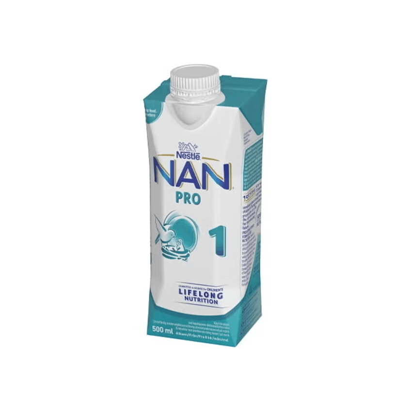 Nestlé NAN PRO 1, käyttövalmis äidinmaidonkorvike, 500 ml, alkaen 0 kk