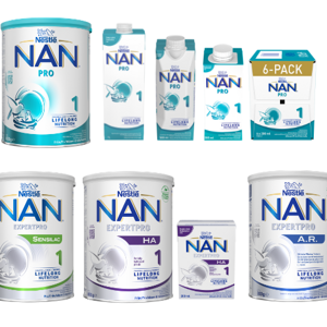NAN 1-äidinmaitokorvikkeita (0-6kk)