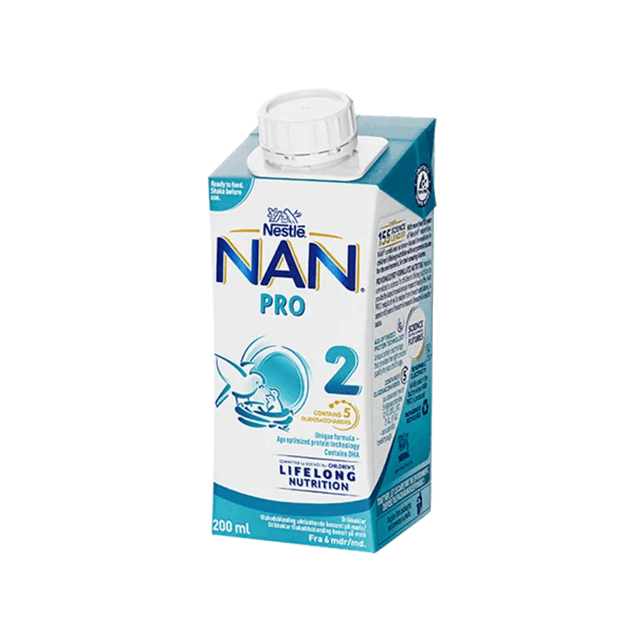 Nestlé NAN PRO 2, käyttövalmis vieroitusvalmiste, 200ml, alkaen 6 kk