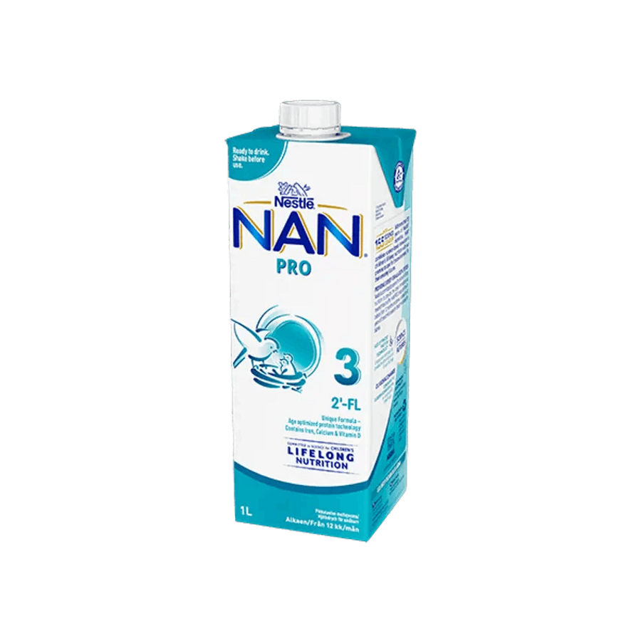 Nestlé NAN PRO 3, käyttövalmis pikkulasten maitojuoma, 1L, alkaen 12 kk