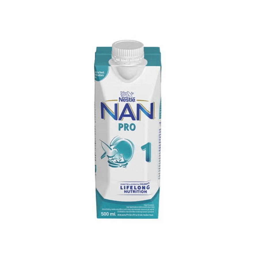 Nestlé NAN PRO 1, käyttövalmis äidinmaidonkorvike, 500 ml, alkaen 0 kk